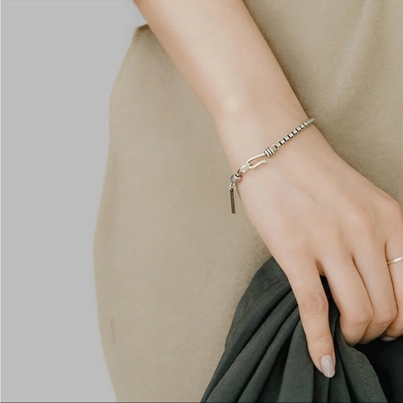 ⭐️ Retro 925 Sterling Silver Simple Good Luck Bracelet - Picture 2 of 9